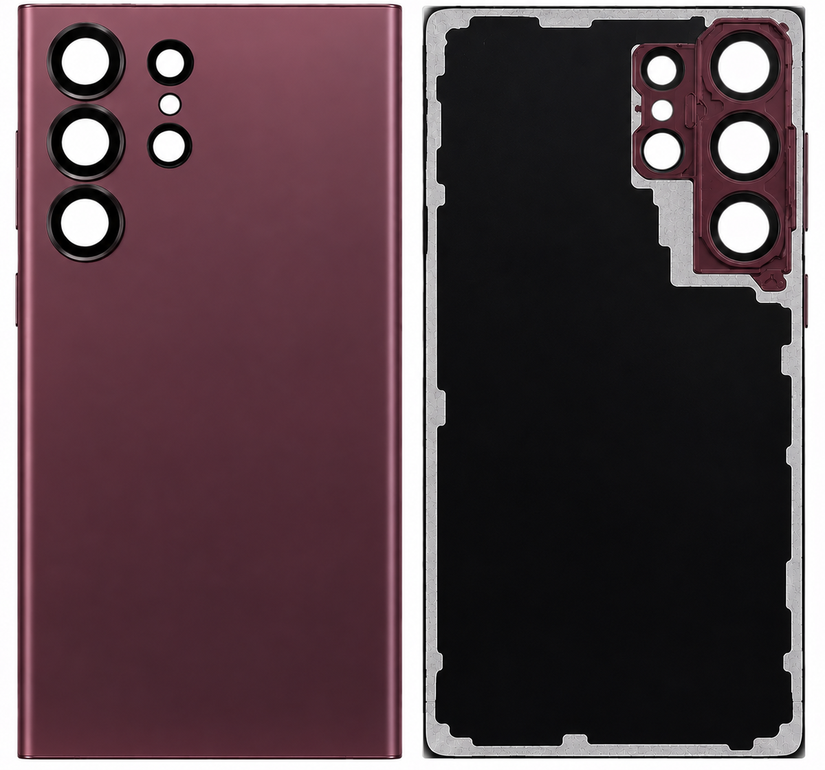 Samsung Galaxy S22 Ultra Burgundy Back Glass Replacement