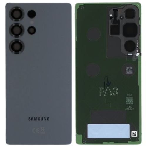 Cubierta trasera de vidrio para batería Samsung Galaxy S25 Ultra negra - Paquete de servicio genuino