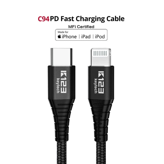 USB C to Lightning Cable - 2 Meter MFi Certified