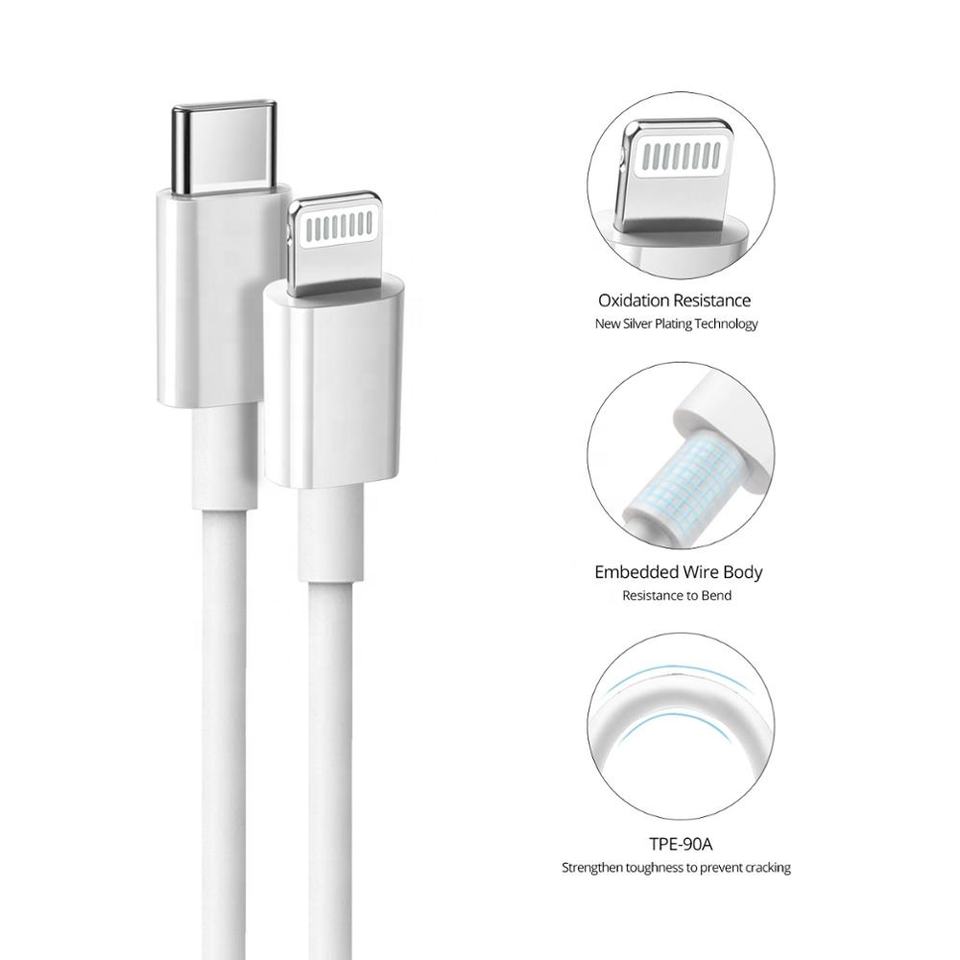 USB C to Lighting Charging Cable - 1 Meter MFI Certified