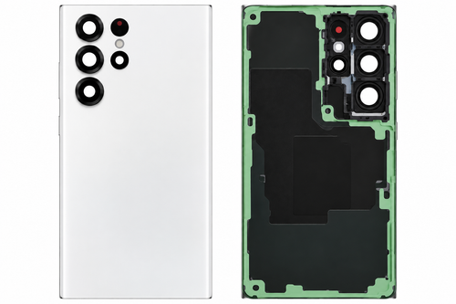 Samsung Galaxy S22 Ultra Phantom White Back Glass Replacement - No Logo