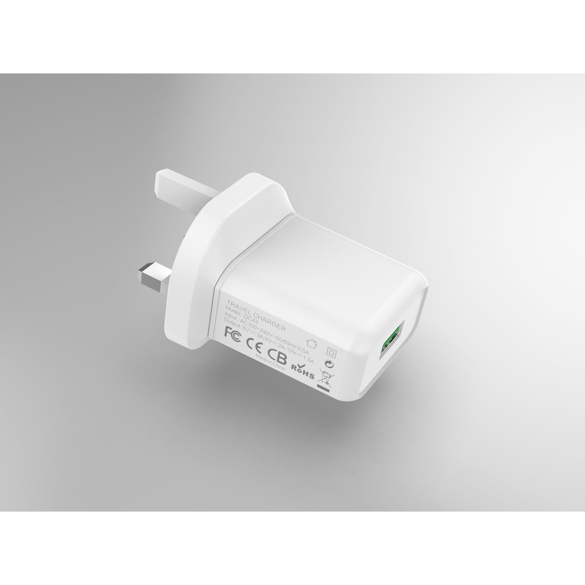 3.0 USB Plug CE Certified Charger Adaptor